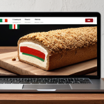 **

Intuitive website navigation for online shopping. Simple menu structure, breadcrumbs, and a clear search bar. Focus on ease of use. Italian flag in the corner.

**