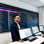 **

A diverse team of software developers collaboratively working on a large screen displaying code related to a serverless application. The setting is a bright, modern office space in Milan, Italy. They are all fully clothed in appropriate attire for a tech company: business casual wear, such as collared shirts, blouses, and slacks. The atmosphere is energetic and focused. In the background, a whiteboard displays diagrams of serverless architecture. Safe for work, appropriate content, fully clothed, professional, perfect anatomy, correct proportions, natural pose, well-formed hands, proper finger count, natural body proportions, high resolution, detailed, professional photography, modest attire.

**